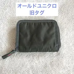 UNIQLO 2つ折り 財布　オールドユニクロ カーキー　ナイロン　旧タグ