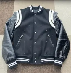 VALENTINO スタッズ付き ブラックスタジャン　テディジャケット　44 2025年最新】VALENTINO メンズ スタジャンの人気アイテム - メルカリ