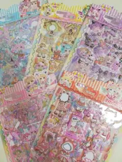 サンリオ風★着せ替えシールダブル✕4