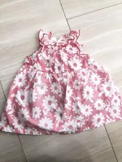 CORNEILLE 赤いチェック柄 ワンピース 80cm