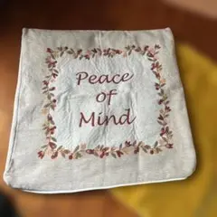 Peace of Mind クッションカバー黄色2枚組