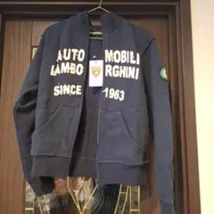 Lamborghini ジップアップトレーナー ネイビー