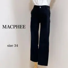 MACPHEE マカフィー フルレングス パンツ ストレート 日本製 ブラック