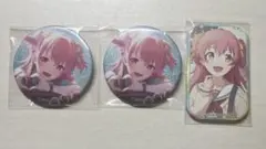 プロセカ 桃井愛莉 グリッター缶バッジ vol.42 C スクエア缶バッジ　3点