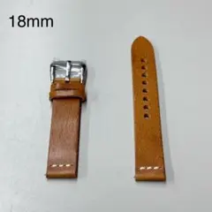 時計ベルト レザーベルト 18mm イタリアンレザー 牛革　本革 ブラウン 3