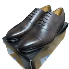 新品未使用　zapatro サパトロ　革靴　ストレートチップ ブラウン