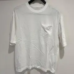 GU　コットンオーバーサイズTシャツ L ホワイト