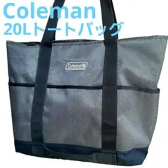 Coleman トートバッグ グレー/ネイビー