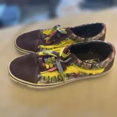 VANS タイダイ スニーカー 紫/黄色