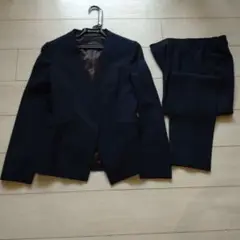 【クリーニング済】グリーンレーベルリラクシング　ネイビー　セットアップスーツ