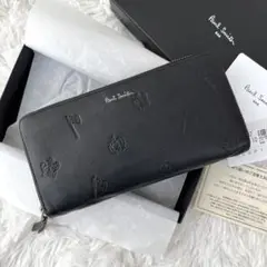 【箱付き✨】ポールスミス 長財布 ドローイング レザー ブラック