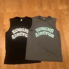 RUNNING ADDICTION ノースリーブシャツ 2枚セット