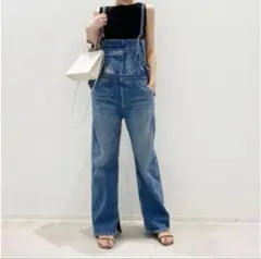デニムサロペット オールシーズン 大人可愛い