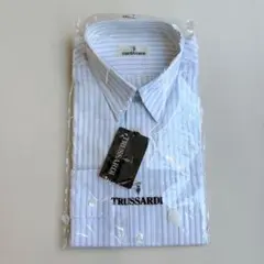 未使用　日本製　TRUSSARDI メンズ　長袖　ワイシャツ　42-80　夏