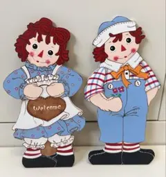 ラガディ　アン&アンディ　ディスプレイ　ハンドメイド　トールペイント　カントリー