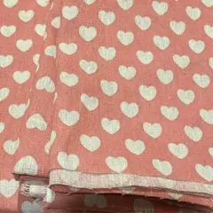 8/5限りSALE　ハート　ドット　150×30cm ピンク