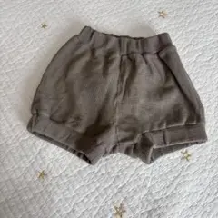 カーキ　ワッフル生地 ショートパンツ　ハンドメイド