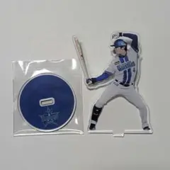 横浜DeNAベイスターズ　度会隆輝選手　ブラインドアクリルクリップ付きスタンド