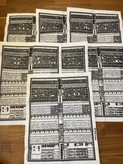 大相撲　番付表　7枚セット