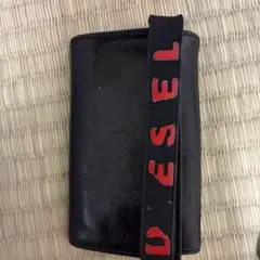 DIESEL ブラックレザー キーケース