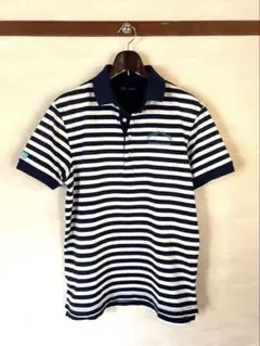 23区GOLF ボーダーポロシャツ LLサイズ