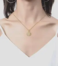 イニシャル ステンレス ネックレス 即日発送