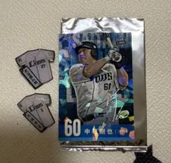 西武ライオンズ　カード　ピンバッジ中村炭谷外崎
