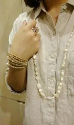 新品　CHAN LUU　White Mix Necklace