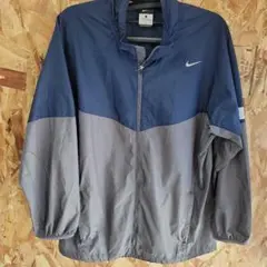 Nike ランニングジャケット L ネイビー/グレー