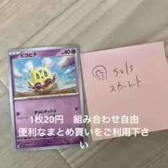 ヒラヒナ　在庫1