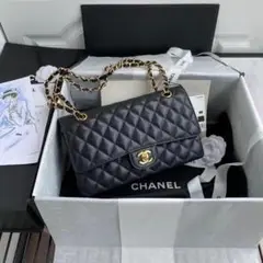 CHANEL ブラック ショルダーバッグ