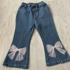 プリンセス　フレアパンツ　デニム