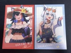 ホロナツパラダイス フブキ　ミオ　ゲーマーズ 特典ポストカード　2枚セット