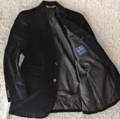 美品✨Brooks Brothers ベロア テーラードジャケット 黒　メンズ