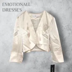 【EMOTIONALL DRESSES】　ノーカラージャケット　ボレロ　パーティ