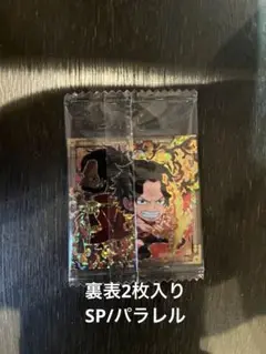 ワンピース ウエハース エース＆ロジャー　パラレル 裏面 エース＆ロジャー sp