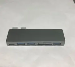 USB Type C ハブ 6-in-2 シルバー