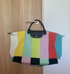 ロンシャン ジェレミースコットトート ワッペン Aランクlo4506vd LONGCHAMP ロンシャン ジェレミースコット トートバッグ
