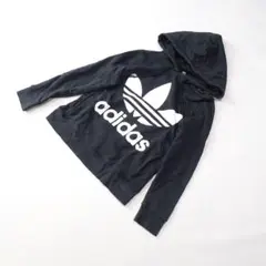 adidas originals アディダス ブラック ビッグロゴ パーカー
