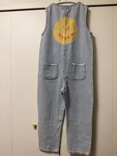 Piupiuchick 10Y ライトブルー オーバーオール ロンパース