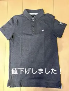バナナリパブリック　ポロシャツ　グレーM
