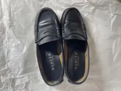 HARUTA 黒レザー ローファー jk 通学靴
