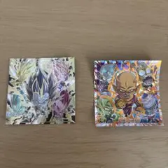 ドラゴンボールウエハースシールベジータシークレットとピッコロ