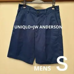☆美品☆UNIQLOJWANDERSON 　ロールアップショートパンツ青 メンズ