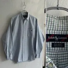 Ralph Lauren Big Shirts タッターソールチェックシャツ