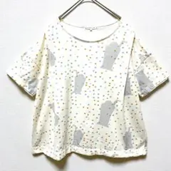 ノースオブジェクトプチ Tシャツ 半袖 ドット カラフル クリームソーダ柄