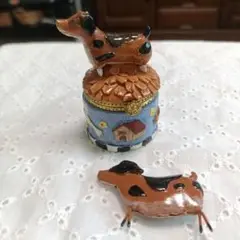 犬　小物入れ　ジュエリーケース