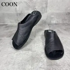 【美品・良品】✨COON レザーサンダル　オープントゥ　23.5cm ベンサン