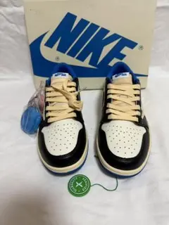 美品Nike Air Jordan 1 ブラック/ホワイト/ブルー