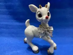 レノックス社　ルドルフ　赤鼻のトナカイ　フュギュリン　24Kゴールド装飾　置物